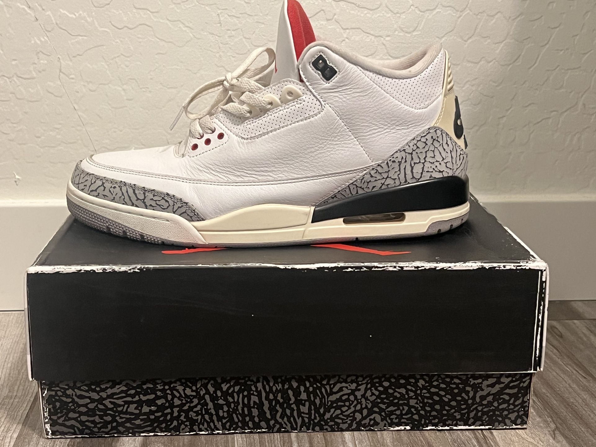 Jordan 3 White Cement Size 14