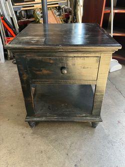 FREE End Table With Drawer & Lower Shelf