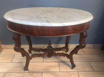 Antique top marble table