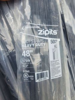 48" UV 175lb zip-ties