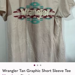 Wrangler  T Shirt Size Large 