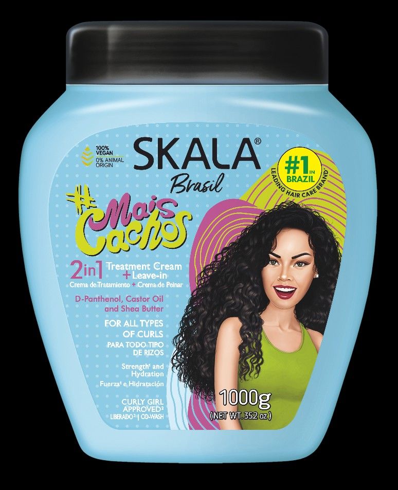 SKALA EXPERT 2 in 1 Hair Treatment Conditioner Curly Hair / Mais Cachos Expert 35.2 oz Plastic Jar