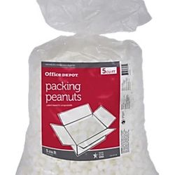 5 Or 6 Cubic Feet Of White Packing Peanuts $5