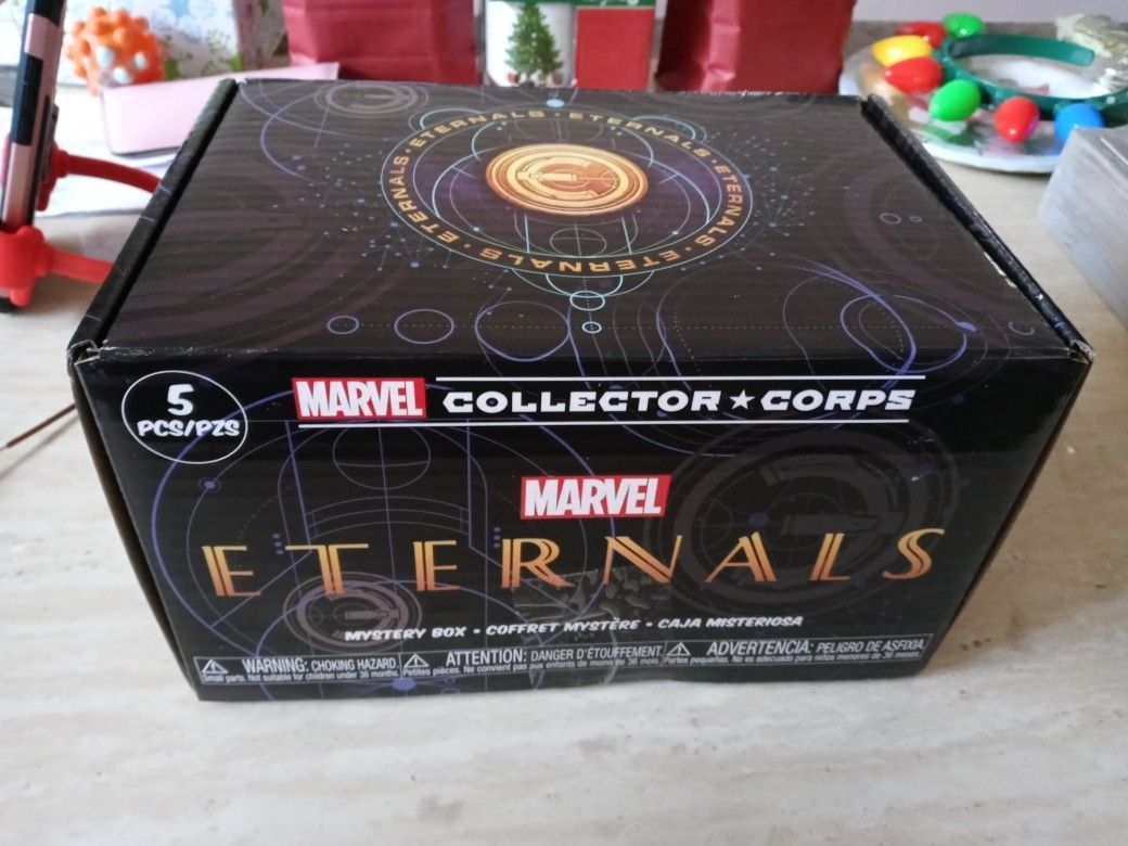 Funko Pop! Marvel Collector Corps Marvel Eternals Complete Box L Shirt BRAND NEW