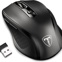 Wireless D-09 Computer Mouse USB Cordless Mice for Laptop, Ergo Grips, Lightspee