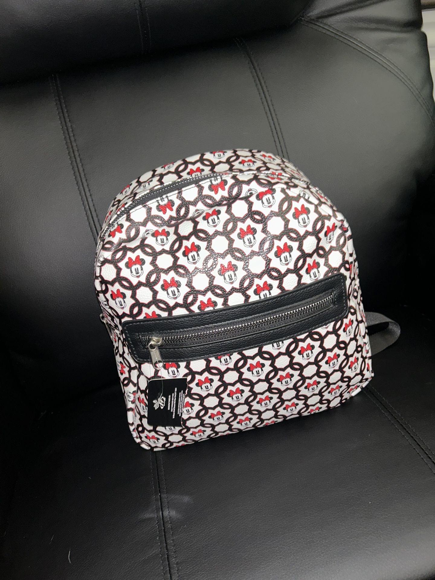 Minnie Mouse Deluxe PU Leather Mini Backpack