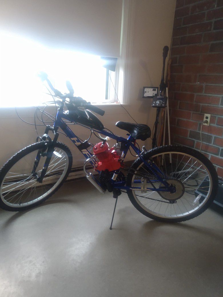 Brand New Huffy 18-speed Bike With 80cc 2 Stroke Motor Real Fast