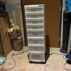 IRIS MINI CHEST ROLLING ORGANIZER CART•8DRAWERS•