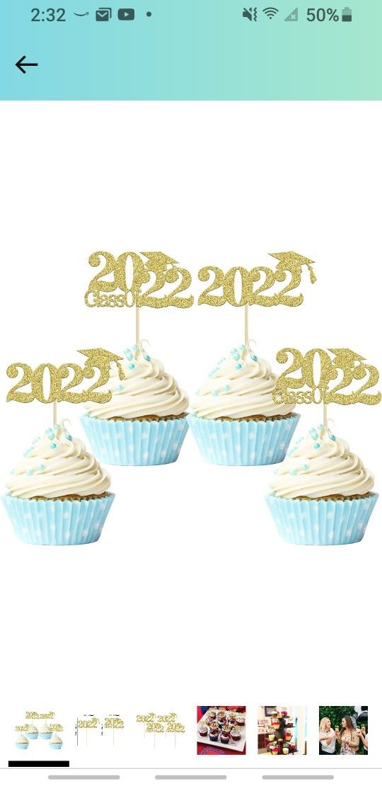 24Pcs Gold Glitter 2023 Graduation Cupcake Toppers Class of 2023 Cupcake Picks 2023 Graduation Party Cake Decorations for 2023 Graduation Theme Party