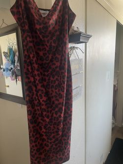 Red Leopard Dress