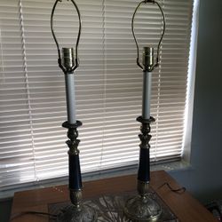 Pair of Vintage Stiffel Brass Table Lamps 