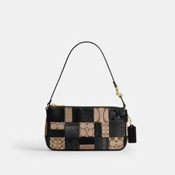 NWT Coach plaza patchwork black