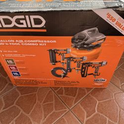 Compresor De Aire 6 Galones Y 3 Pistolas De Clavos 