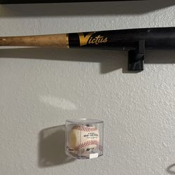 Tommy Pham bat And Will Myers Used Baseball Authenticated