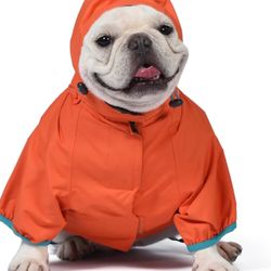 Orvis Dog All Season Trekker 3-in-1 Coat for Dogs, Size XS; Orange High Visibility All Weather Dog Coat with Raincoat & Fleece Vest That Can Be Wor