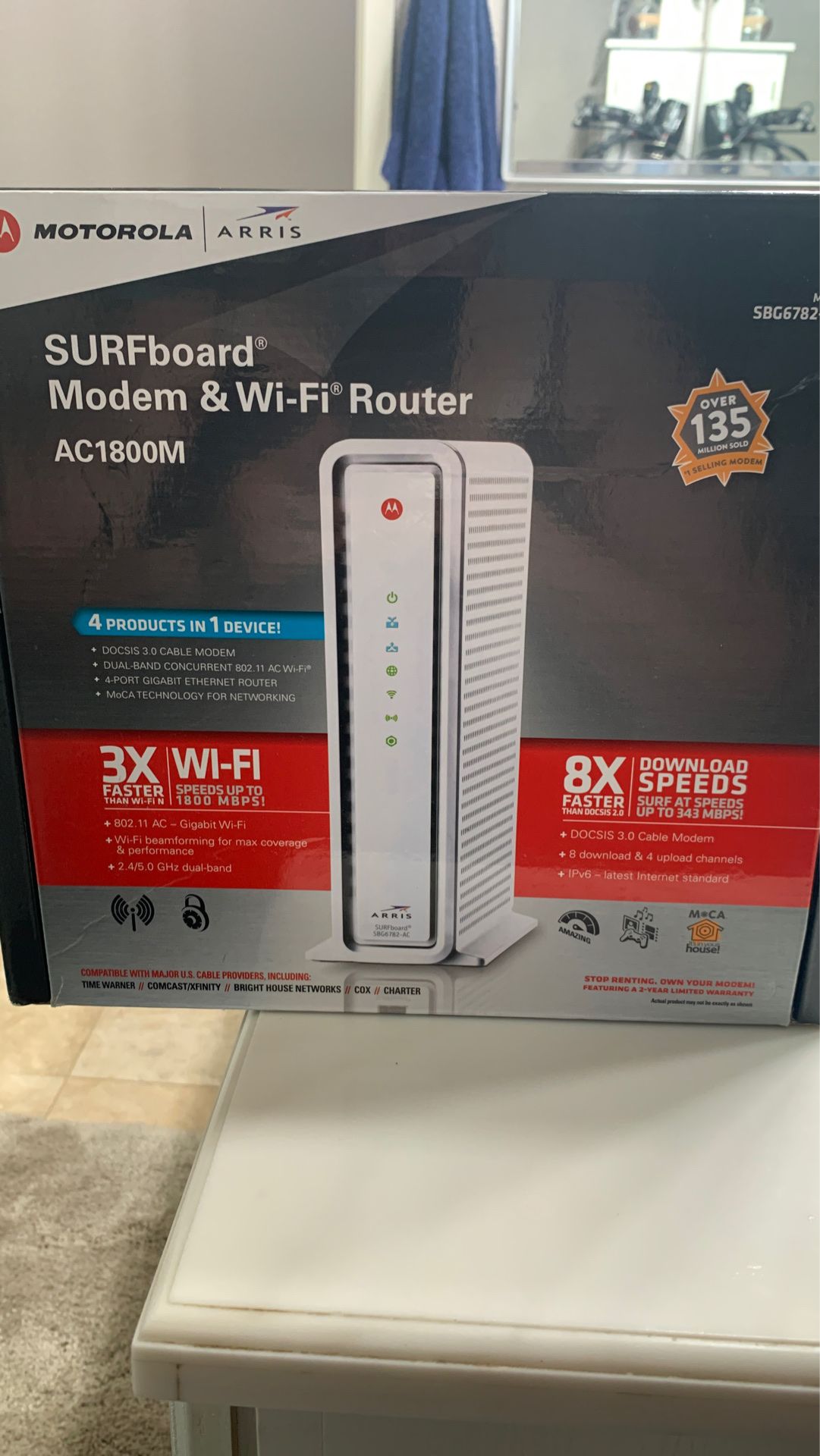 Modem and WiFi router