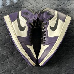Jordan 1 Court Purple Size 12