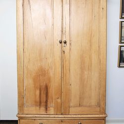 Vintage Pine Double Wardrobe HEAVY