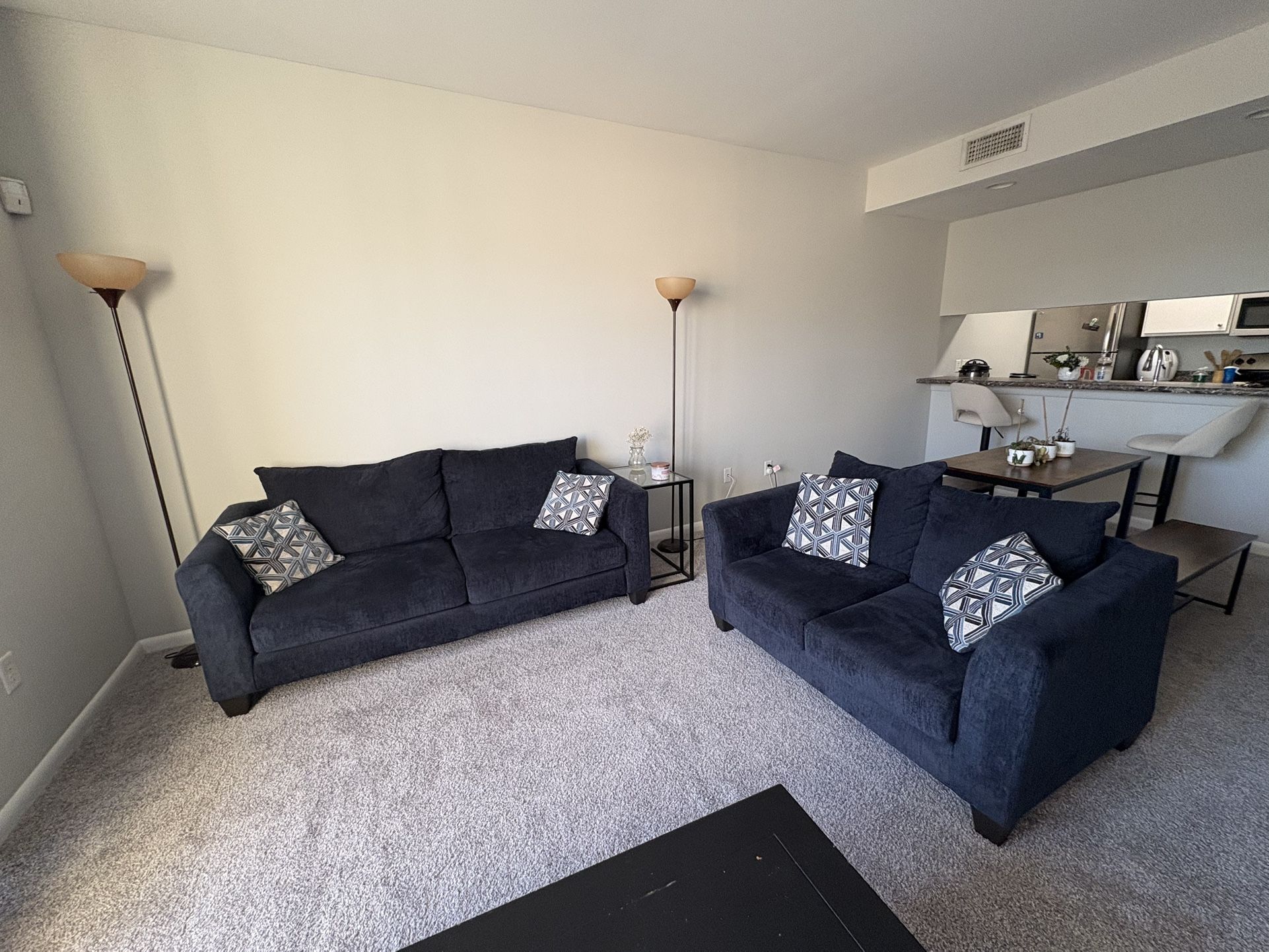 Sofa and love seat