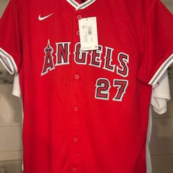 Kids Nike Angels Trout Jersey 