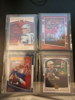 4 card Tom Brady Gridiron lot