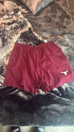 Men's 4 Inch Knee Above Bull Print Active Athletic Shorts, Lightweight Quick Drying