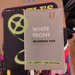 White Front Recording Tape With Notes