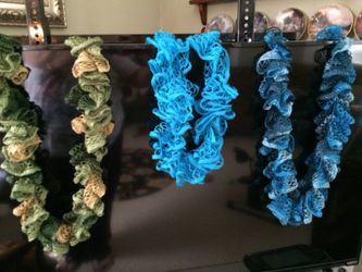 Crocheted Lacey scarves