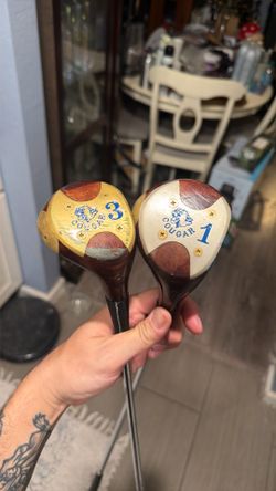 Persimmons cougar driving  1 wood, 3 wood