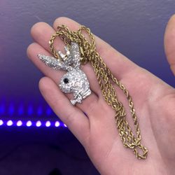 Playboy Pendant With Chain