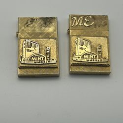 Vintage 14k Gold-plated Mint Hotel & Casino Cigarette Lighter 1950’s