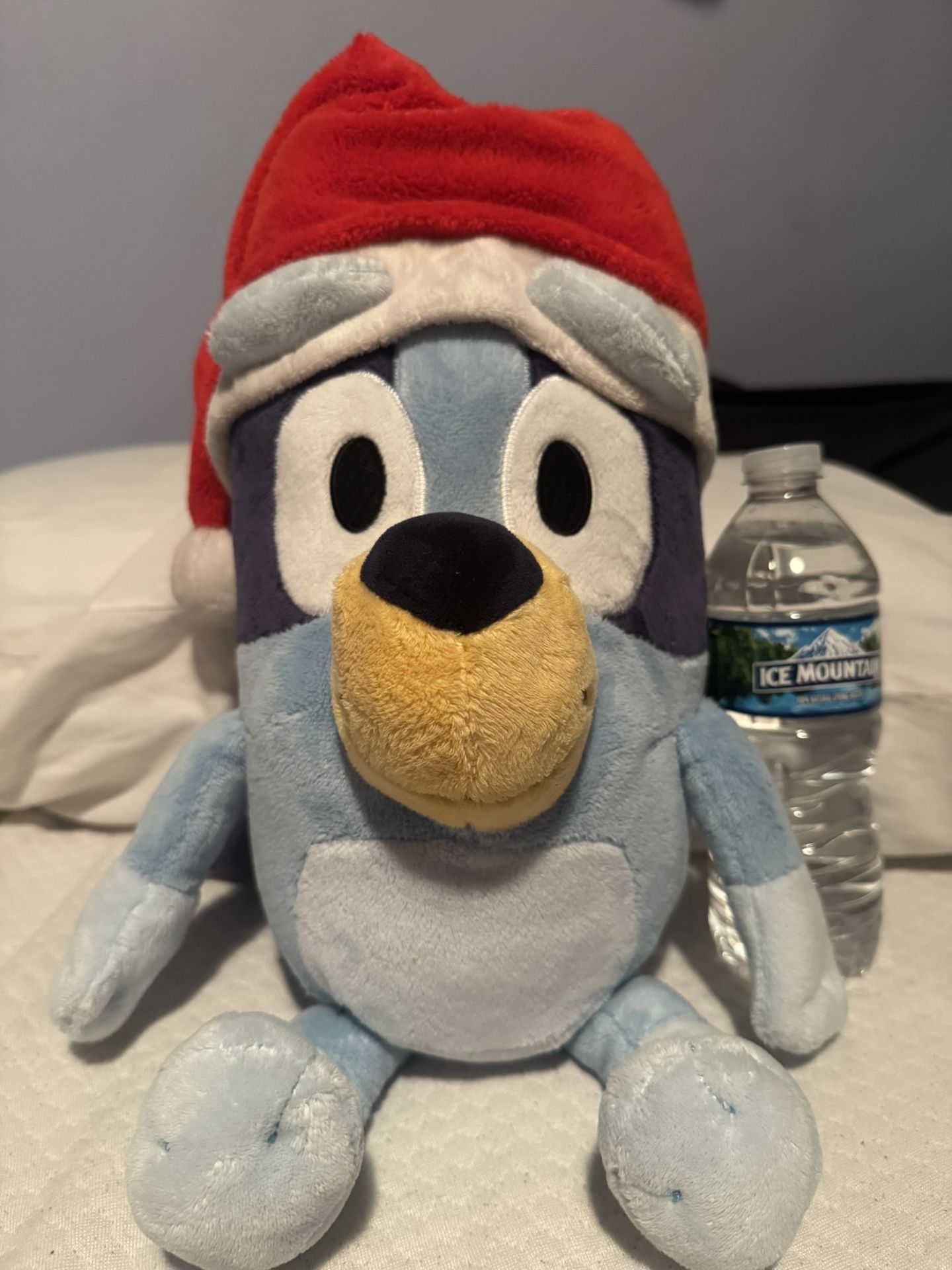 Bluey Plush With Removable Santa Hat