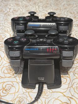Sony DualShock 3 Wireless PS3 Controller CECHZC2U with Charging Dock, Black