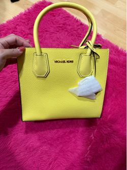 Michael Kors Yellow Leather Handbag