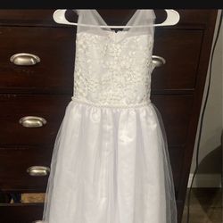 Communion White Dress Kid Size 16 1/2