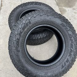 2x LT265/70R17 Falken Wildpeak AT3W Tires 