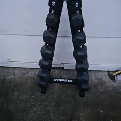 Dumbells Weights And Rack 