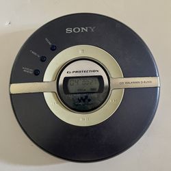 Nice Sony Walkman D-EJ100 G Protection Blue Digital CD Player Discman Vintage
