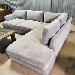West Elm Haven Strom Gray Sectional Sofa