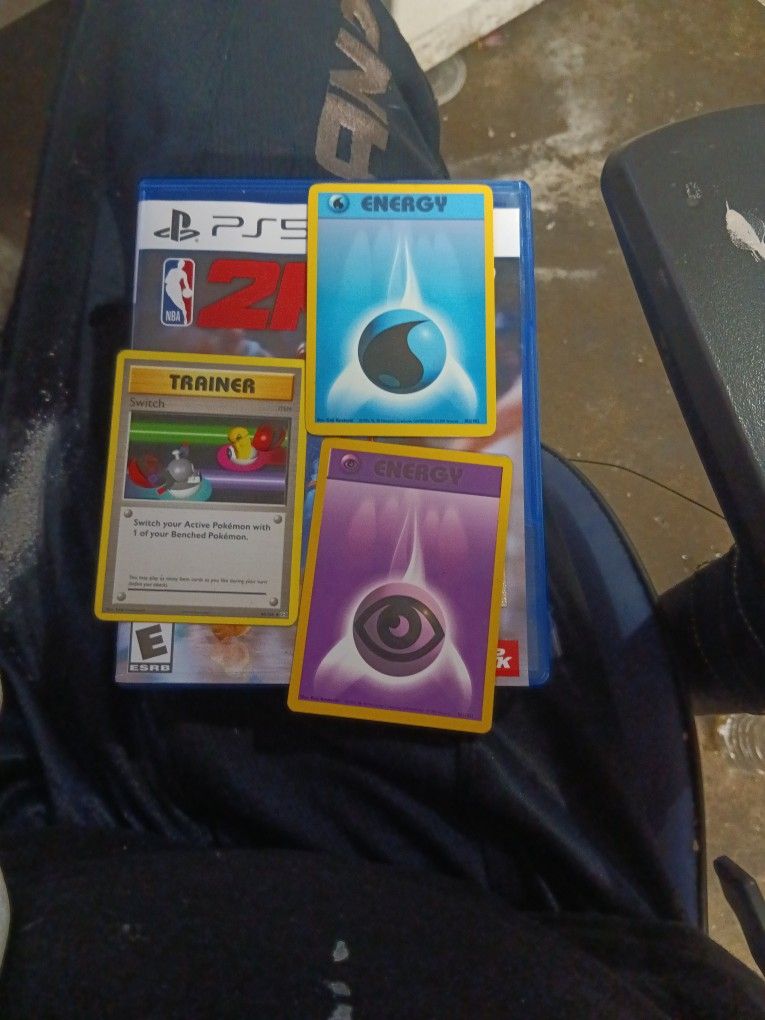 Pokemon Energy And Trainer Card