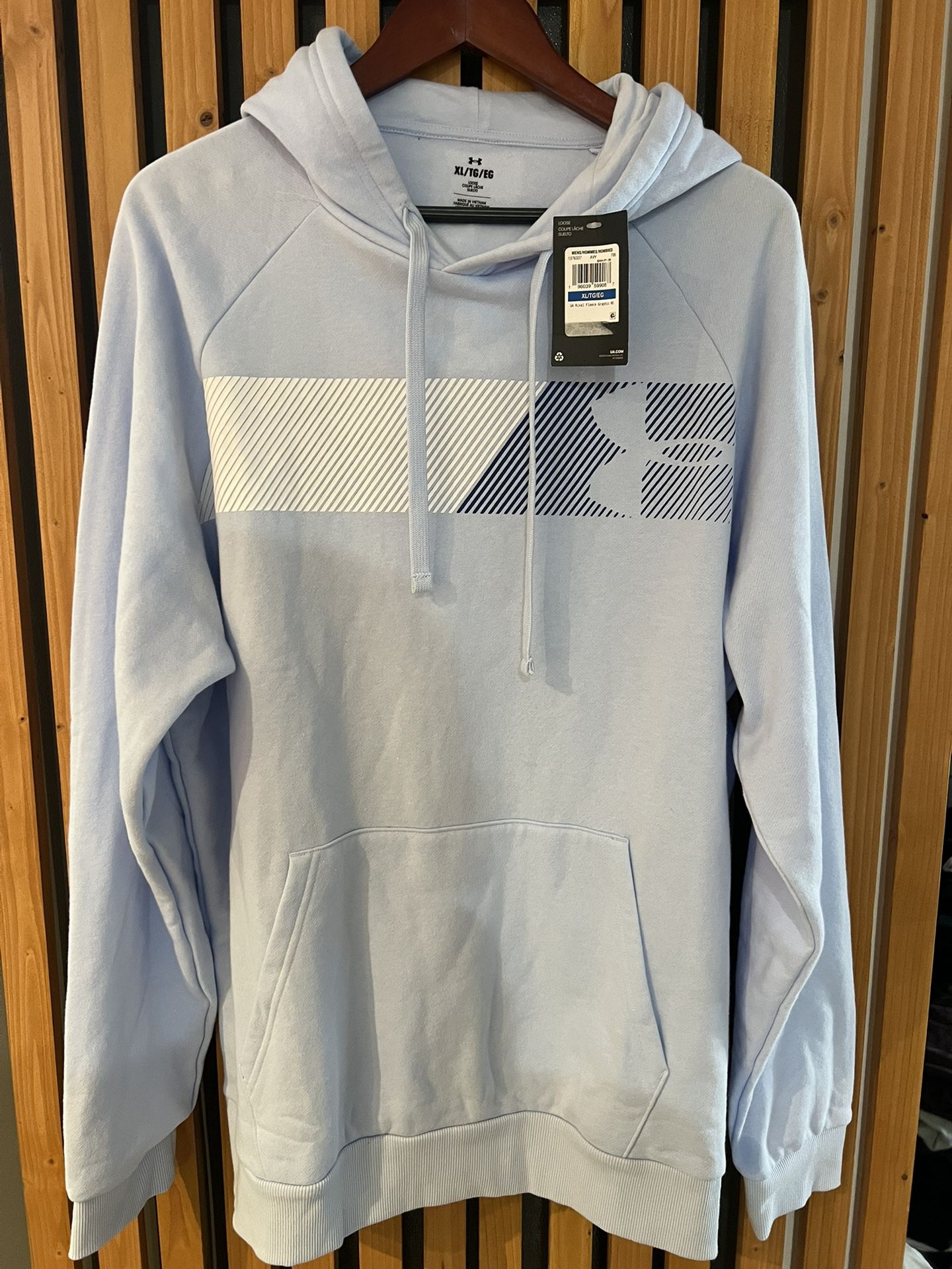 Under Armour  Men's Rival Graphic Fleece Hoodie (Oxford Blue/Bauhaus Blue) XL