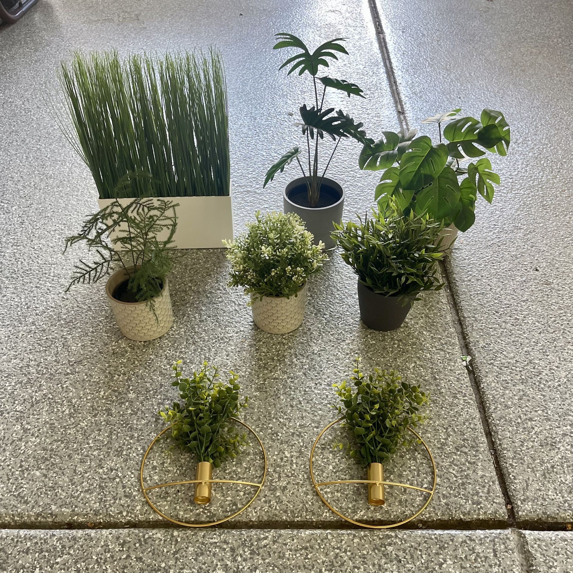 IKEA 8 Piece Wall Flower Potted Plant Decor Interior Décoration
