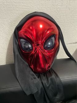 Red Alien Halloween Mask