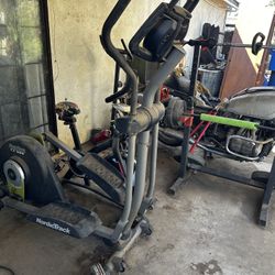 Battery powered elliptical