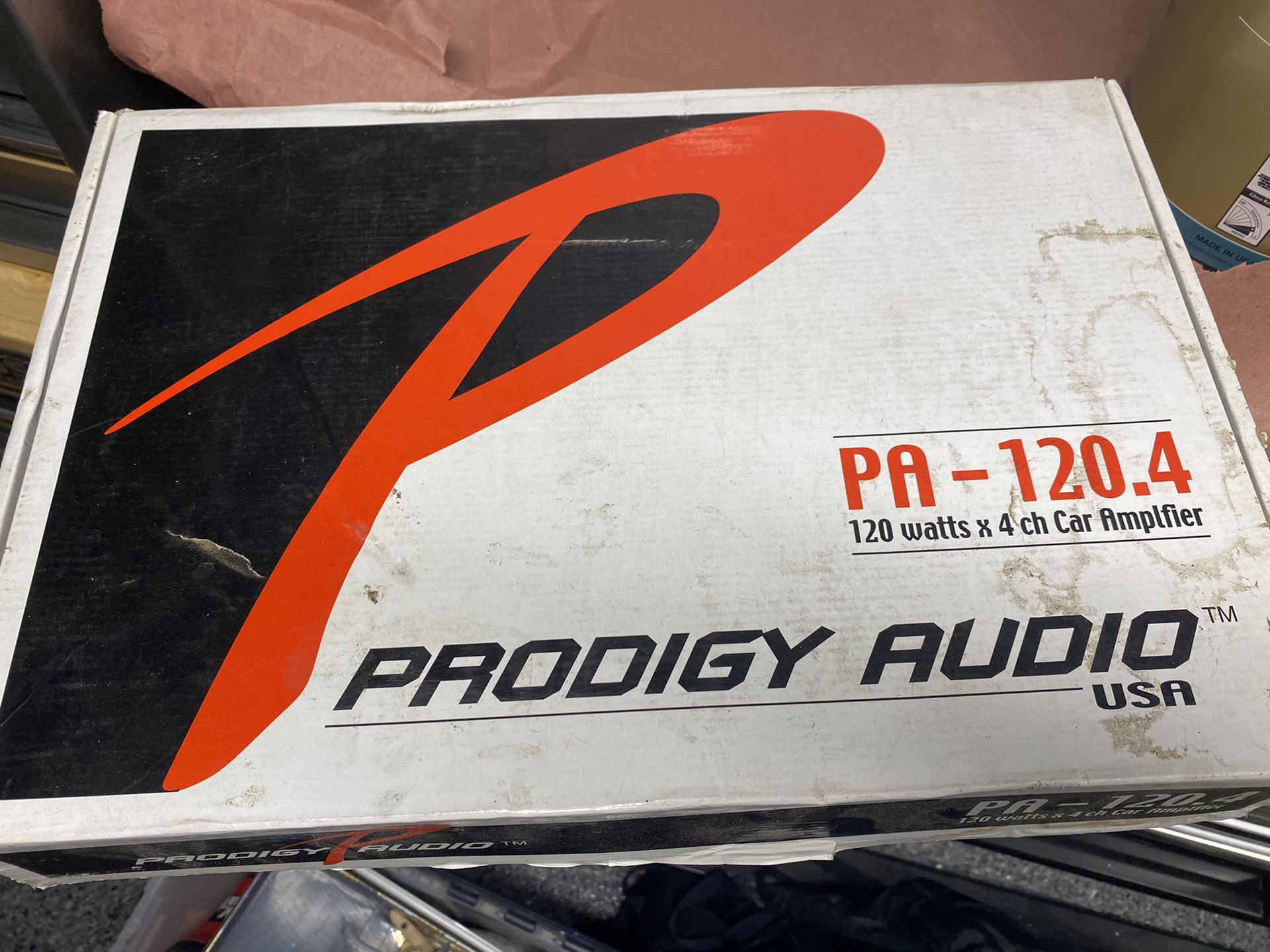Car Audio Amplifier 120 watt 4 channel Prodigy Audio