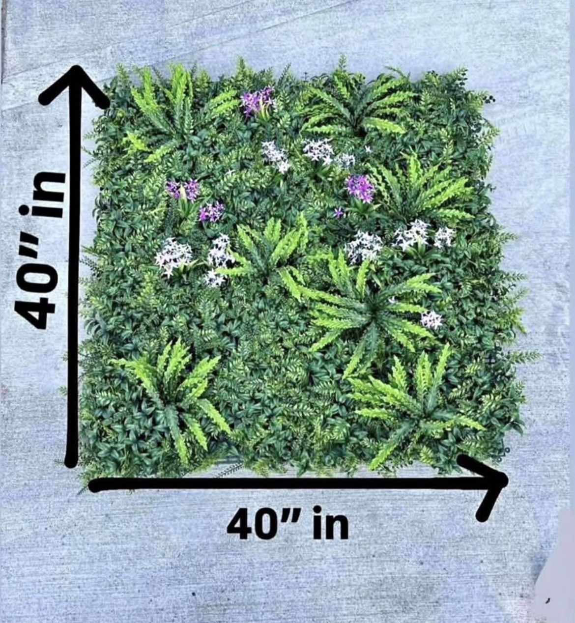 green grass wall 40/40in (I have 40 pieces, the price is for one)