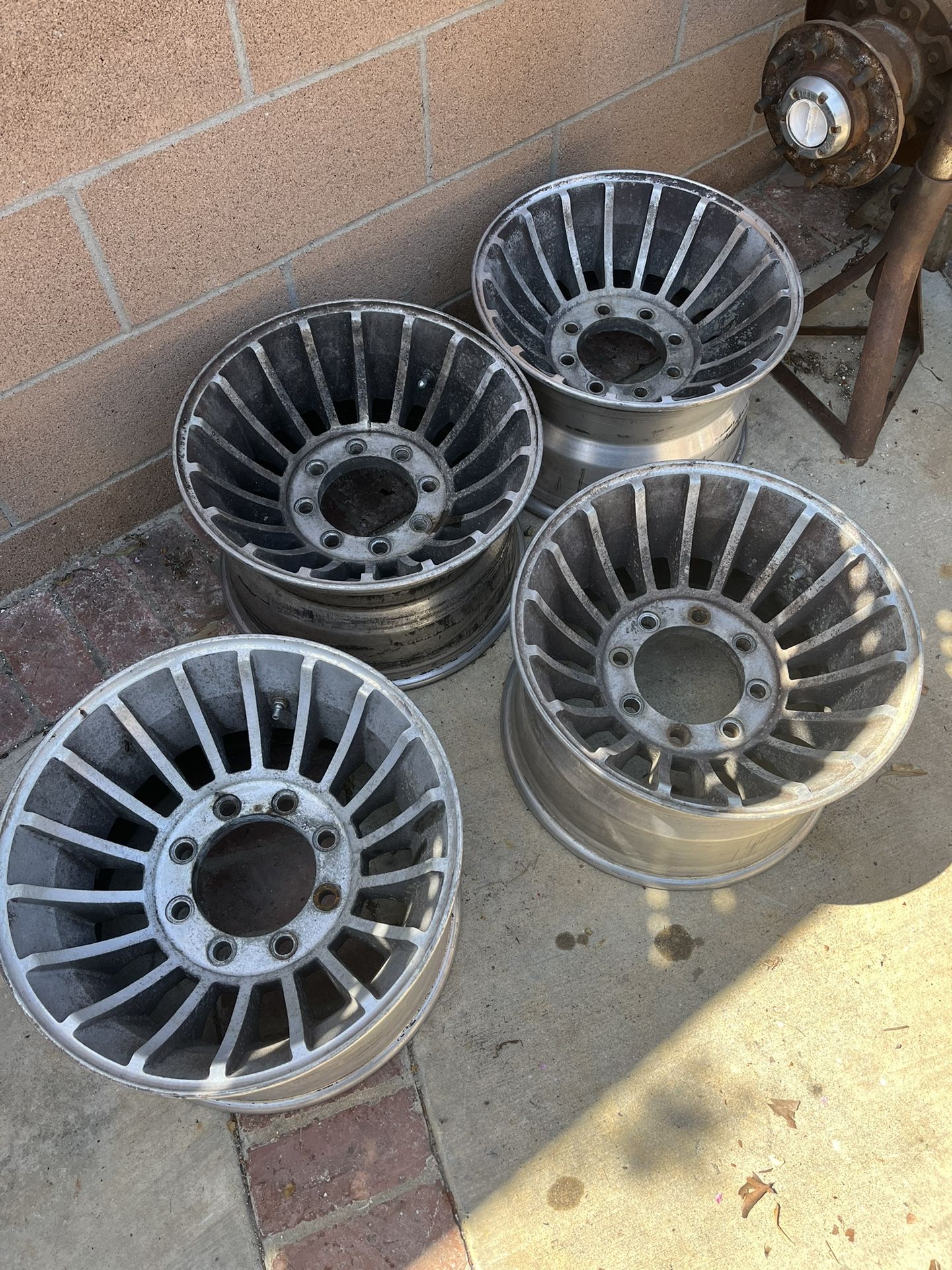 Chevy Turbine 16.5 X 9.75 8 Lugs Western Wheel Old School