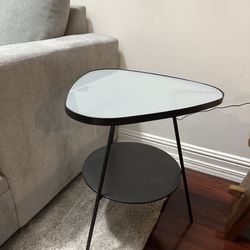 Frosted Glass Side Table