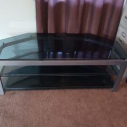 Glass And Metal Tv Stand 60 Wide 24 Height