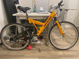 Cannondale  super v900   I believe is april 1999,active 100 SL mountain bike. Wheel size 26 inch. Is being sold as is ,shown in the photo. Needs to re